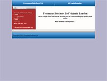 Tablet Screenshot of freemansbutchersltd.com